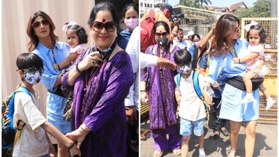 Shilpa Shetty went on a holiday with her family to Alibaug. (Varinder Chawla) Shilpa Shetty went on a holiday with her family to Alibaug. (Varinder Chawla)
