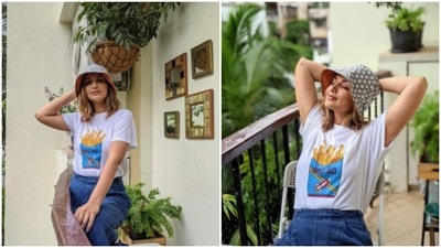 Sonali Bendre is chilling at home, wearing this… (Instagram/@iamsonalibendre) Sonali Bendre is chilling at home, wearing this… (Instagram/@iamsonalibendre)
