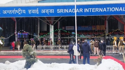 The officials in Jammu and Kashmir discussed Covid situation and starting international flights from Srinagar airport at a meeting earlier this week. (File Photo/Twitter/@srinagarairport)