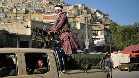 Taliban fighters patrolling along a street in Kabul (AFP/Image used only for representation)