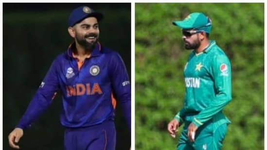 IND vs PAK T20 World Cup, Preview: With unbeaten run at stake, Virat Kohli's India open campaign against Babar Azam's Pakistan(HT COLLAGE)