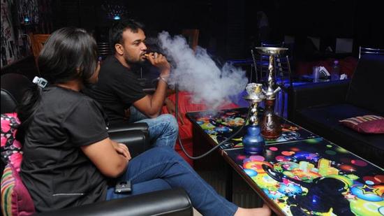 Raipur Police on Saturday raided around half-a-dozen hookah bars after directions from the Chhattisgarh government. (Image used for representation). (HT FILE PHOTO.)