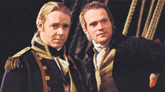 Russell Crowe and Paul Bettany in the film Master and Commander: The Far Side of the World (2003). While one movie understandably couldn’t do justice to the many books, a TV series could.