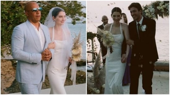 Paul Walker's daughter Meadow marries Louis Thornton-Allan, Vin Diesel walks her down the aisle(Instagram/@meadowwalker)