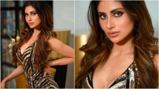 Mouni Roy の Instagram フィードは、旅行、ファッション、食べ物、そしてすべての幸せに関するものです。 俳優は、スタイリッシュな服装で自分の写真を共有するたびに、見出しを作ることができます.  最近、彼女はまだきらめくパーティードレスを着て注目を集めました. (Instagram/@imouniroy)