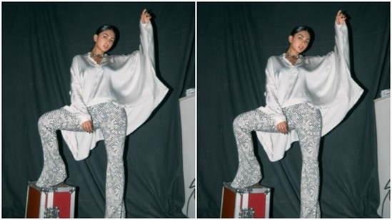 ‘In white,’ Mrunal Thakur is a imaginative and prescient to behold 1 Mrunal picked a white ensemble from Anamika Khanna’s wardrobe and posed for the cameras.(Instagram/@mrunalthakur)