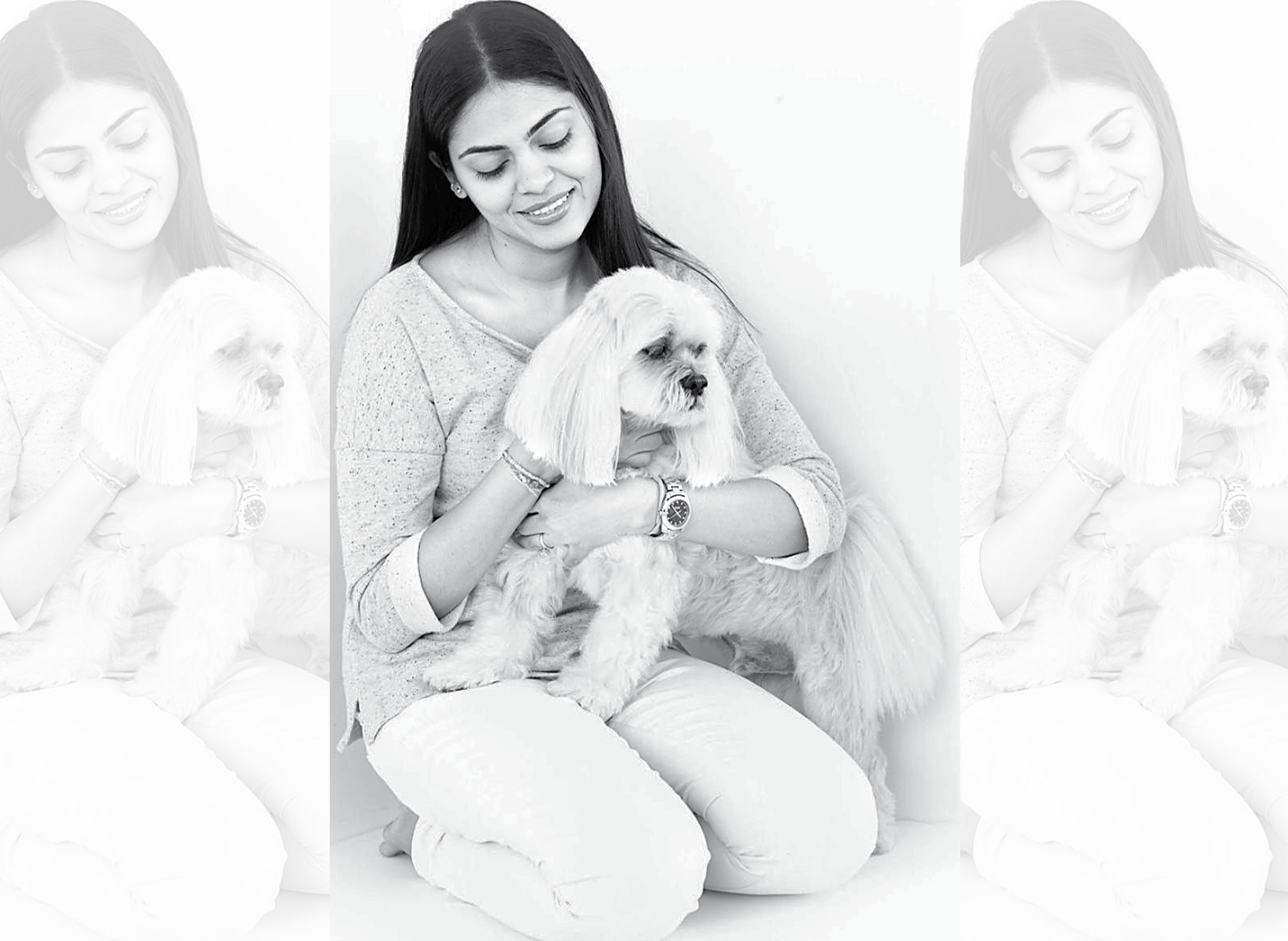 Karishma Dhadda, an animal communicator, with her dog Benny Karishma Dhadda, an animal communicator, with her dog Benny