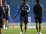 India fast bowler Jasprit Bumrah during a practice session ahead of ICC Men's T20 World Cup 2021 match between India and Pakistan. (ANI) India fast bowler Jasprit Bumrah during a practice session ahead of ICC Men's T20 World Cup 2021 match between India and Pakistan. (ANI)