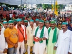 Samyukt Kisan Morcha took the decision to organise a ‘Kalash Yatra' at the Singhu Morcha in Delhi on October 21(PTI) Samyukt Kisan Morcha took the decision to organise a ‘Kalash Yatra' at the Singhu Morcha in Delhi on October 21(PTI)