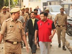 Ashish Mishra and other accused in the Lakhimpur Kheri violence case, being produced in a court on October 22. (PTI) Ashish Mishra and other accused in the Lakhimpur Kheri violence case, being produced in a court on October 22. (PTI)