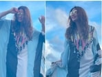 Bipasha Basu's Maldives lookbook is all about beautiful and vibrant Kaftans. Since the day the Bengali beauty reached the Maldives, the actor has only been wearing stylish designer Kaftans and has been acing all of them. Recently, she shared a few more stills of herself in a broad striped ruffled Kaftan.(Instagram/@bipashabasusinghgrover)