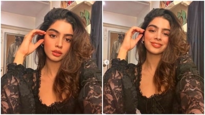Khushi Kapoor earlier took the internet by storm when she shared a still of herself in a vintage netted black top. (Instagram/@khushi05k) Khushi Kapoor earlier took the internet by storm when she shared a still of herself in a vintage netted black top. (Instagram/@khushi05k)