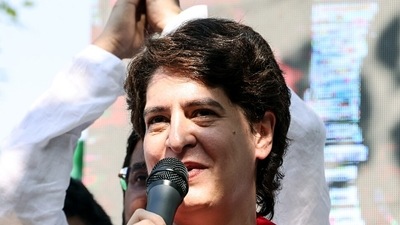 Priyanka Gandhi has been on a major offensive against the ruling party ever since the death of protesting farmers in Lakhimpur Kheri earlier this month (ANI) Priyanka Gandhi has been on a major offensive against the ruling party ever since the death of protesting farmers in Lakhimpur Kheri earlier this month (ANI)