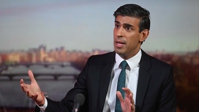 Britain's Chancellor of the Exchequer Rishi Sunak. (via REUTERS)