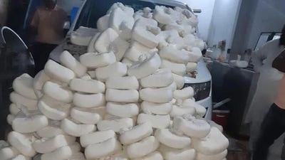 Local vendors make paneer from a mixture of maida, palm oil, baking powder, old discarded skimmed milk, say FSDA officials in Lucknow. (Photo for representation) Local vendors make paneer from a mixture of maida, palm oil, baking powder, old discarded skimmed milk, say FSDA officials in Lucknow. (Photo for representation)