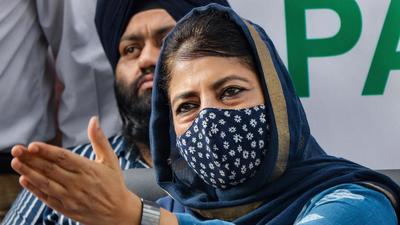 Reacting to the remarks by CDS General Bipin Rawat warning of further curbs in Kashmir to tackle the recent violence, Mehbooba also said his statement “contradicts” the official narrative that all is well in the valley. (PTI File)