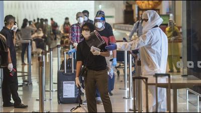 The Indian government banned domestic air travel for nearly two months in late March last year owing to the Covid pandemic and suspended scheduled international air services to and from India as a response to other governments’ travel and visa restrictions. (/HT Photo) The Indian government banned domestic air travel for nearly two months in late March last year owing to the Covid pandemic and suspended scheduled international air services to and from India as a response to other governments’ travel and visa restrictions. (/HT Photo)