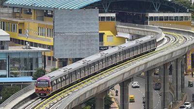 Bangalore Metro Rail Corporation Limited (BMRCL) officials attributed the incident to a mechanical failure. (PTI) Bangalore Metro Rail Corporation Limited (BMRCL) officials attributed the incident to a mechanical failure. (PTI)