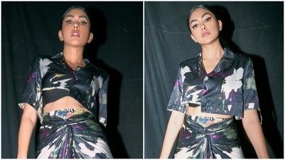 Mrunal Thakur is feeling devilish in printed crop top and skirt for new shoot Mrunal Thakur is feeling devilish in printed crop top and skirt for new shoot