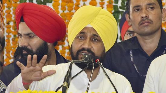 Punjab chief minister Charanjit Singh Channi said that in view of the historical importance of Gharuan village, it would be upgraded to the status of a nagar panchayat so as to ensure unhindered progress. (HT Photo)