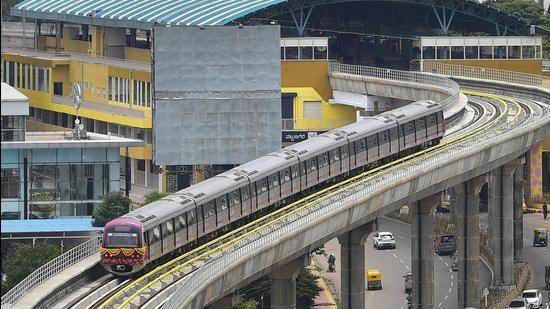 Bangalore Metro Rail Corporation Limited (BMRCL) officials attributed the incident to a mechanical failure. (PTI)
