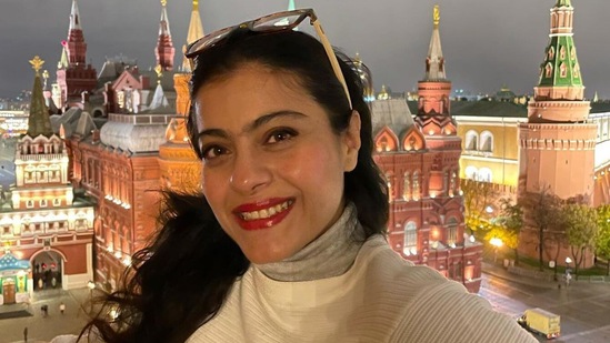 Kajol shared pictures from Moscow.