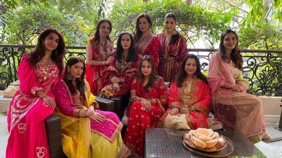Natasha Dalal had confirmed the rumours of her upcoming wedding with Varun Dhawan when she attended the Karwa Chauth celebrations with his mother Laali. The get-together was hosted by Anil Kapoor's wife Sunita at her residence. 
