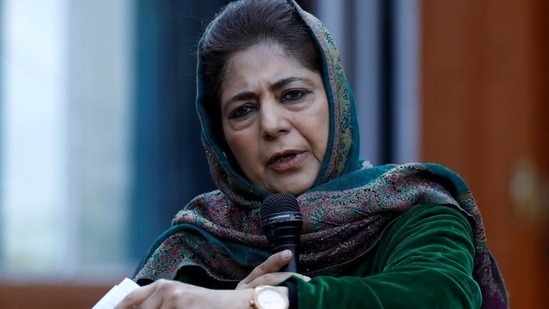 PDP chief Mehbooba Mufti.(File photo) PDP chief Mehbooba Mufti.(File photo)