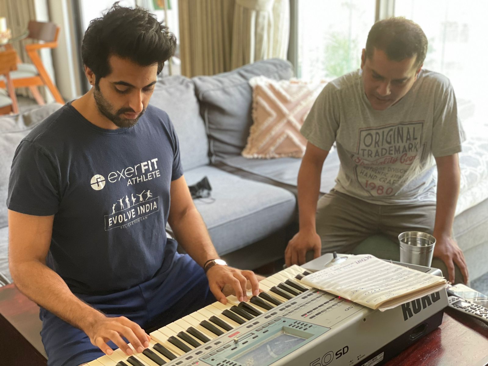 Akshay Oberoi during his piano class