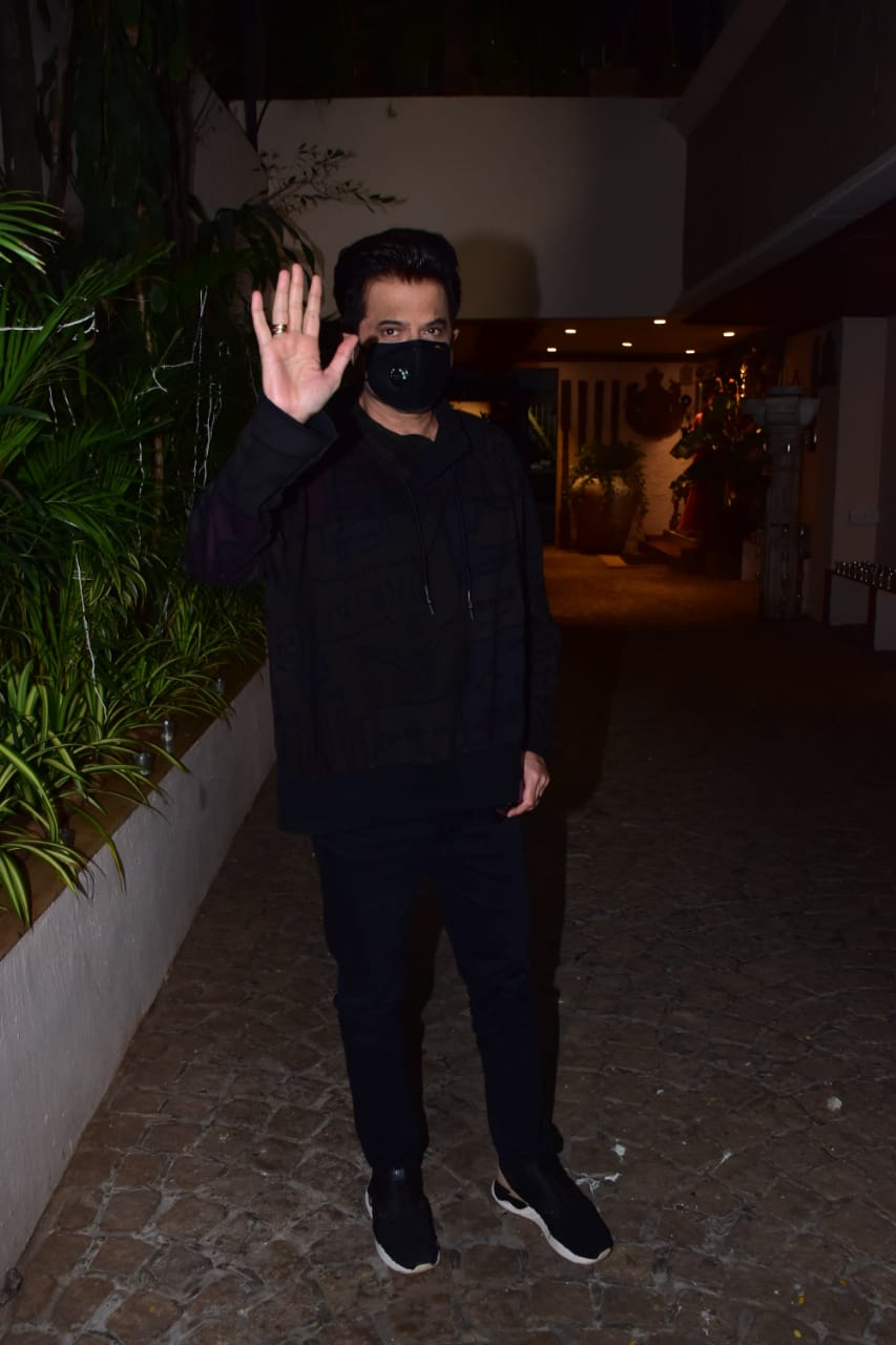 Anil Kapoor outside his home. Anil Kapoor outside his home.