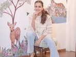Dia Mirza shares a glimpse of her son Avyaan's nature inspired nursery(Instagram) Dia Mirza shares a glimpse of her son Avyaan's nature inspired nursery(Instagram)