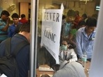 With the increase in the number of cases, fever beds in hospitals are filling up fast in the city, doctors said. (Raj K Raj/HT Archive) With the increase in the number of cases, fever beds in hospitals are filling up fast in the city, doctors said. (Raj K Raj/HT Archive)