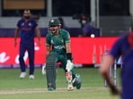 'Even Wasim, Misbah and I couldn't do it; we tried our best': Waqar Younis hails Babar Azam as Pakistan snap World Cup jinx against India at T20 World Cup.(AP) 'Even Wasim, Misbah and I couldn't do it; we tried our best': Waqar Younis hails Babar Azam as Pakistan snap World Cup jinx against India at T20 World Cup.(AP)