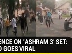 Attack on crew of Bobby Deol's Ashram 3, ink thrown on Prakash Jha; Bajrang Dal cries 'Hindu insult' Attack on crew of Bobby Deol's Ashram 3, ink thrown on Prakash Jha; Bajrang Dal cries 'Hindu insult'