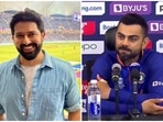 Aftab Shivdasani watched the India vs Pakistan match at the stadium in Dubai on Sunday. Aftab Shivdasani watched the India vs Pakistan match at the stadium in Dubai on Sunday.