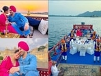 Is it just us or do Neha Kakkar and Rohanpreet Singh really do look like Rapunzel and Flynn Rider from Tangled? The couple rang in their first wedding anniversary in a romantic way on a boat and we are passing them off as a desi version of the Disney movie with ‘I See the Light’ playing on loop in our mind as we scroll through their mushy pictures.(Instagram/nehakakkar)