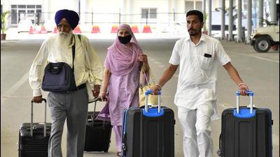 The Amritsar Nanded flight was thrice a week and the Delhi Amritsar Rome connectivity was once a week; the winter schedule of Amritsar airport omits these two important routes. (HT PHOTO FOR REPRESENTATIVE PURPOSES ONLY) The Amritsar Nanded flight was thrice a week and the Delhi Amritsar Rome connectivity was once a week; the winter schedule of Amritsar airport omits these two important routes. (HT PHOTO FOR REPRESENTATIVE PURPOSES ONLY)