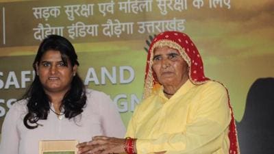The complainant -- Seema Tomar (L) -- is a shotgun silver medalist, and the daughter of Prakashi Tomar (R), popularly known as Shooter Dadi and one of the oldest sharpshooters in the world, from Baghpat district of Uttar Pradesh. (HT Photo) The complainant -- Seema Tomar (L) -- is a shotgun silver medalist, and the daughter of Prakashi Tomar (R), popularly known as Shooter Dadi and one of the oldest sharpshooters in the world, from Baghpat district of Uttar Pradesh. (HT Photo)