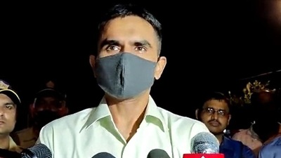Sameer Wankhede's counsel told the court that allegations are being made against the official and his family members. (ANI file photo) Sameer Wankhede's counsel told the court that allegations are being made against the official and his family members. (ANI file photo)