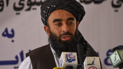 Taliban spokesperson Zabihullah Mujahid. (AFP) Taliban spokesperson Zabihullah Mujahid. (AFP)