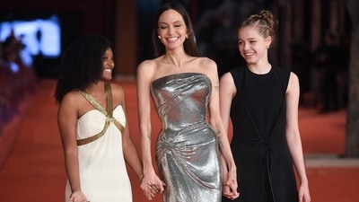 Angelina Jolie attended the premiere with her daughters Zahara Jolie-Pitt and Shiloh Jolie-Pitt. Her two daughters looked equally stunning as they walked the red carpet with their mother. (AFP) Angelina Jolie attended the premiere with her daughters Zahara Jolie-Pitt and Shiloh Jolie-Pitt. Her two daughters looked equally stunning as they walked the red carpet with their mother. (AFP)