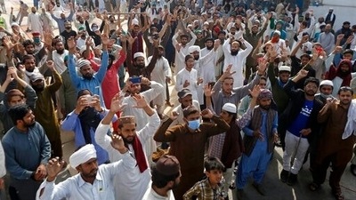 Hundreds of TLP workers took to the streets across the country to exert pressure on the government for the release of Rizvi. (AP File Photo) Hundreds of TLP workers took to the streets across the country to exert pressure on the government for the release of Rizvi. (AP File Photo)