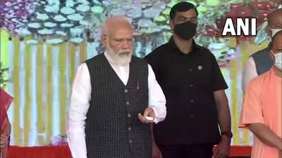 PM Modi launches Ayushman Bharat Health Infrastructure Mission in Varanasi. (ANI) PM Modi launches Ayushman Bharat Health Infrastructure Mission in Varanasi. (ANI)