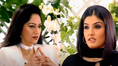 Raveena Tandon on Rendezvous with Simi Garewal. Raveena Tandon on Rendezvous with Simi Garewal. 