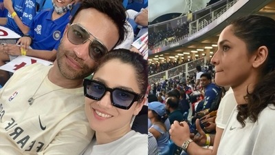 Ankita Lokhande and Vicky Jain in Dubai.