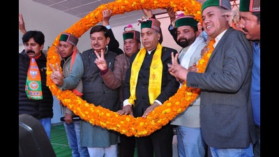 Launching a stinging attack on the Congress, Himachal Pradesh chief minister said the Congress was in power for 50 years, but did nothing to upgrade the health infrastructure, while the BJP had done much in this disregard. (HT Photo) Launching a stinging attack on the Congress, Himachal Pradesh chief minister said the Congress was in power for 50 years, but did nothing to upgrade the health infrastructure, while the BJP had done much in this disregard. (HT Photo)