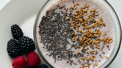 Flaxseeds are a rich source of lignans which may reduce cancer risk, says Deshpande. It also helps to balance out excess male hormones and reduce excess hair growth. You can make a powder of flaxseeds and sprinkle on your salad, a bowl of cereal, or smoothie. (Pinterest) Flaxseeds are a rich source of lignans which may reduce cancer risk, says Deshpande. It also helps to balance out excess male hormones and reduce excess hair growth. You can make a powder of flaxseeds and sprinkle on your salad, a bowl of cereal, or smoothie. (Pinterest)