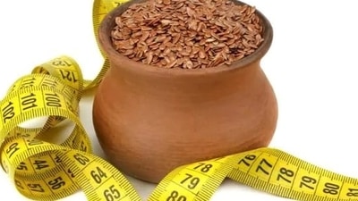 May improve cholesterol: Flaxseed also contains phytosterols that can help prevent the absorption of cholesterol. It also helps in losing weight. One can have 1 tbsp of flaxseeds on empty stomach for maximum benefits. (Instagram) May improve cholesterol: Flaxseed also contains phytosterols that can help prevent the absorption of cholesterol. It also helps in losing weight. One can have 1 tbsp of flaxseeds on empty stomach for maximum benefits. (Instagram)