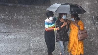 Southwest monsoon completely withdrew from India on Monday. (Satish Bate/HT PHOTO)