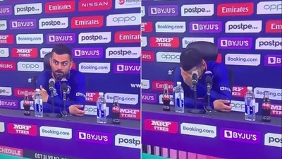 Virat Kohli responded to the reporter in style. (Screengrab) Virat Kohli responded to the reporter in style. (Screengrab)